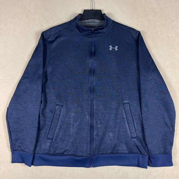 Under Aromur Mens L Full Zip‎ Athletic Jacket Long Sleeve Pockets Regular Fit - Picture 1 of 11